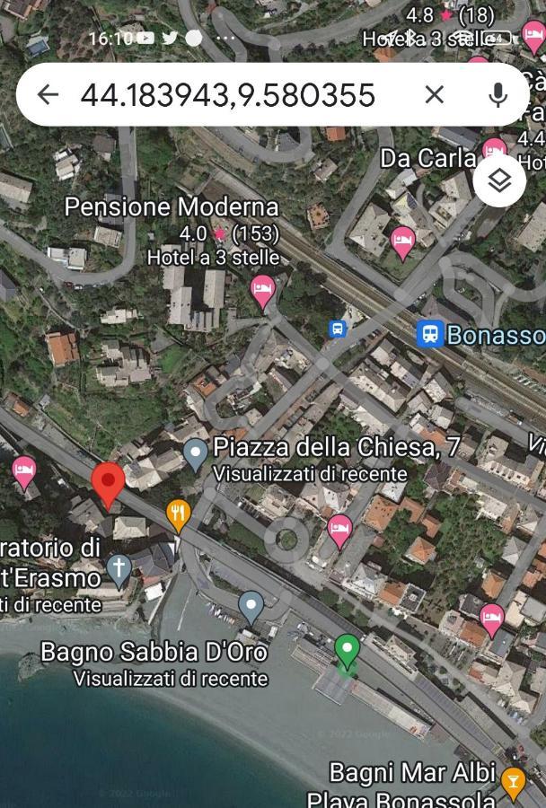 Apartamento Nido al Mare Bonassola Exterior foto